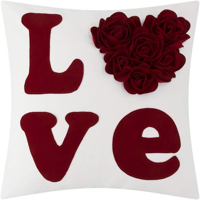 Decorative 3D Flower Throw Pillow Covers Accent Floral Pillowcases for Couch Bed Home Living Room Farmhouse Decor 12x20 Inch Yellow