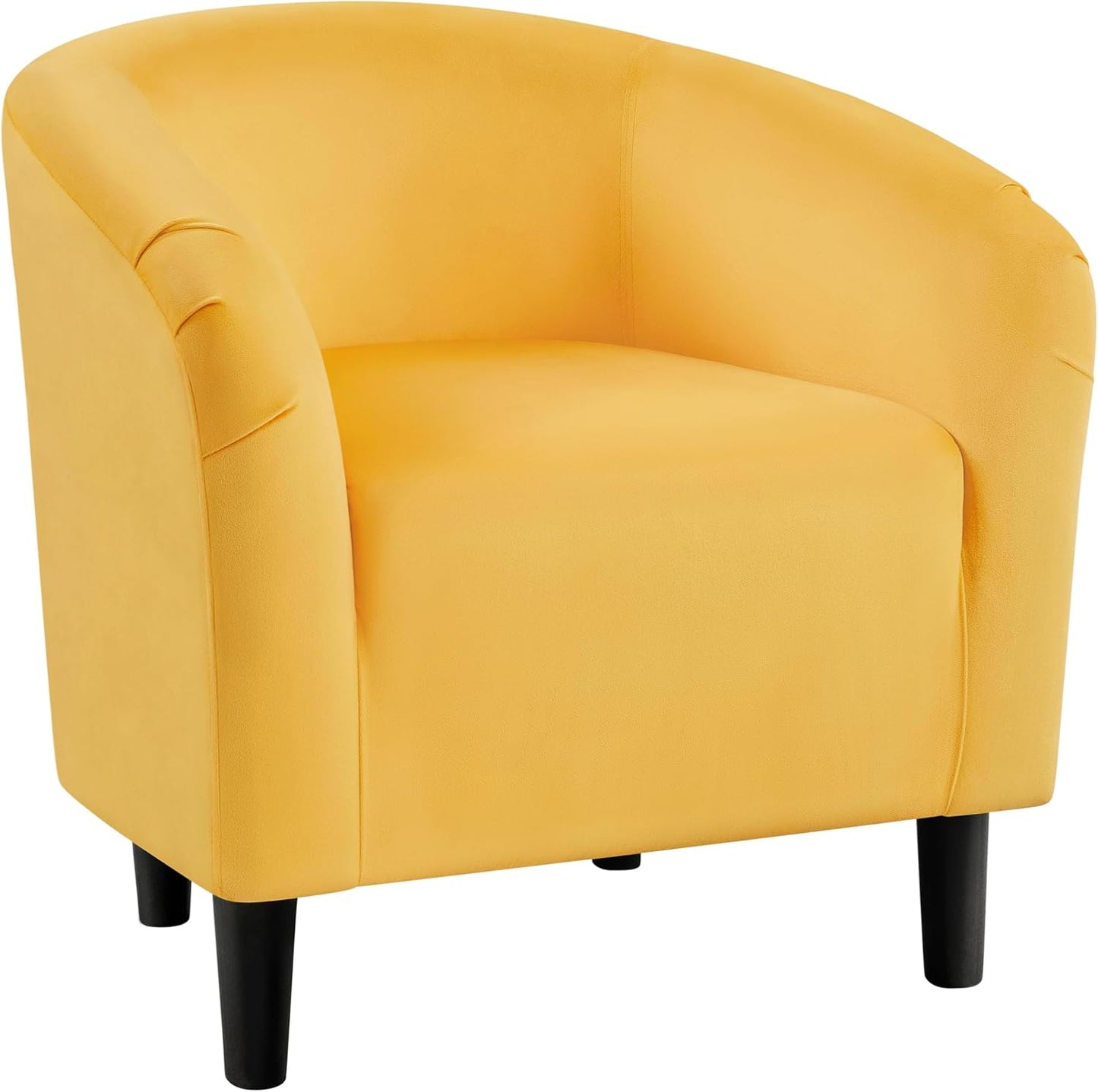 Yaheetech Accent Barrel Chair, Boucle Fabric Club Chair, Furry Sherpa Elegant Armchair with Cozy Soft Padded, Suitable for Living Room Bedroom Reception Room Office, Blue