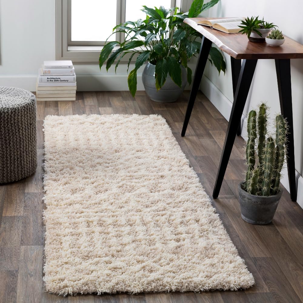 Livabliss Hapsburg Moroccan Shag Area Rug, 6'7" x 9'6", Beige