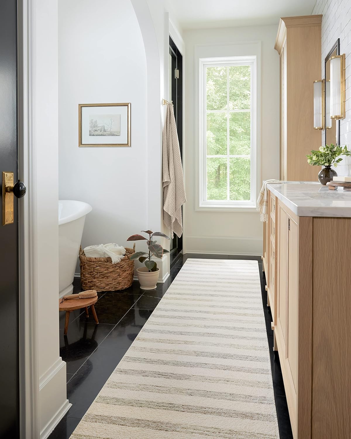 Loloi Chris Loves Julia Chris Collection CHR-05 Ivory/Slate 3'-6'' x 5'-6'', .50" Pile Height, Accent Rug