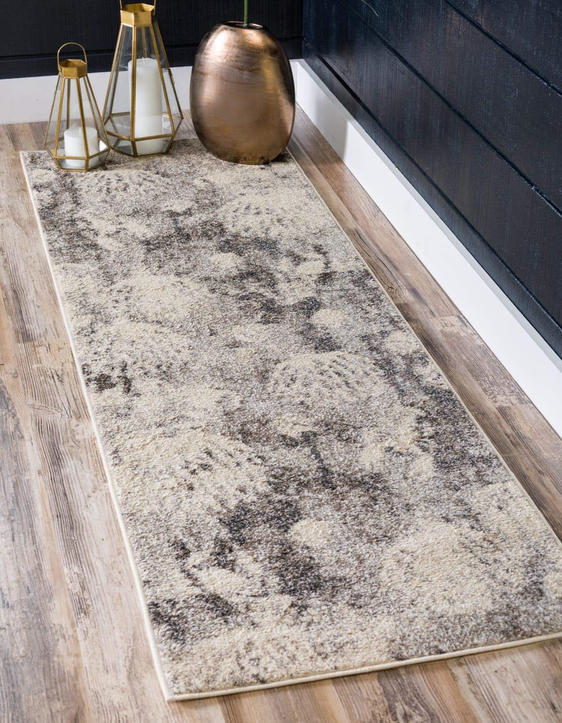Unique Loom Positano Collection Coastal Modern Coral Lobster Shells Light Blue Area Rug (4' x 6')
