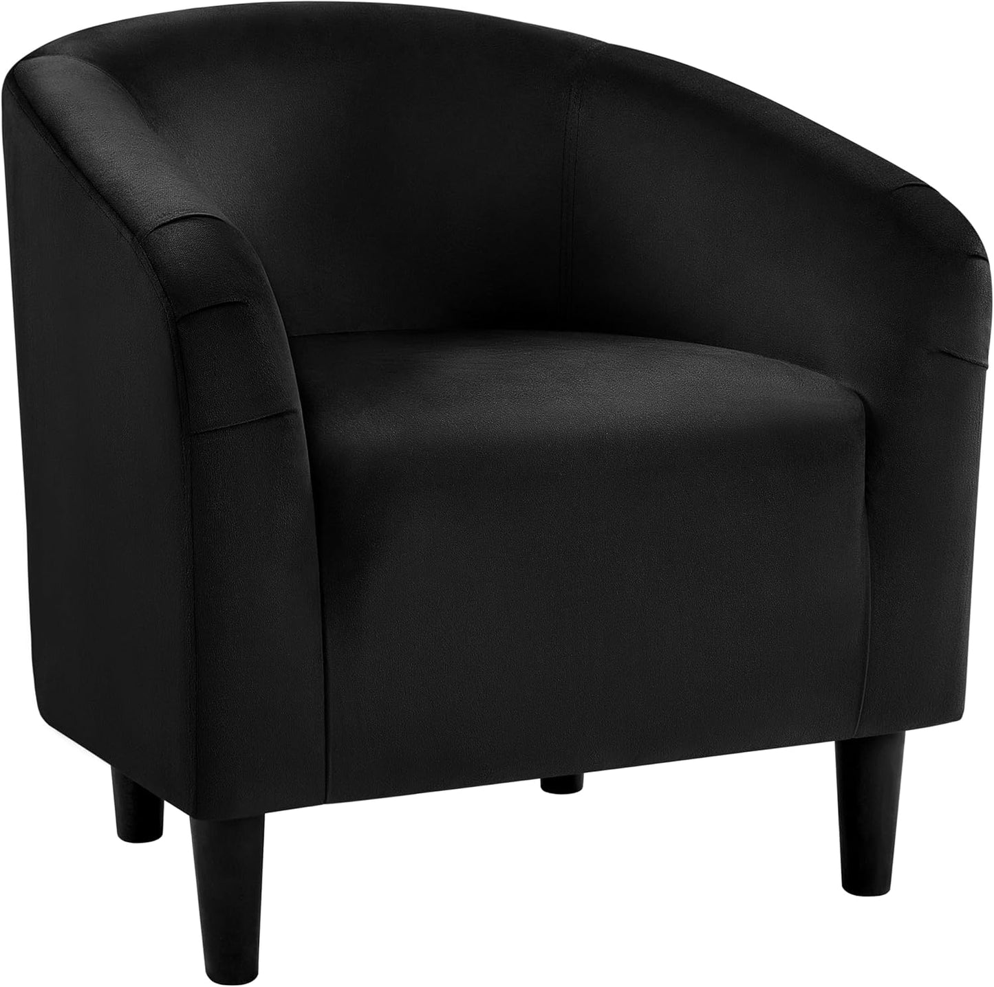 Yaheetech Accent Barrel Chair, Boucle Fabric Club Chair, Furry Sherpa Elegant Armchair with Cozy Soft Padded, Suitable for Living Room Bedroom Reception Room Office, Blue