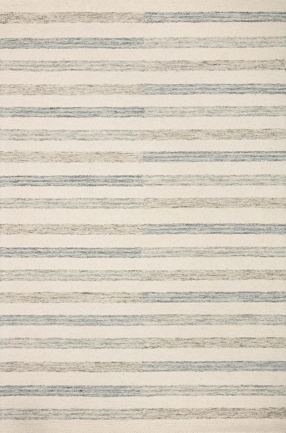 Loloi Chris Loves Julia Chris Collection CHR-05 Ivory/Slate 3'-6'' x 5'-6'', .50" Pile Height, Accent Rug