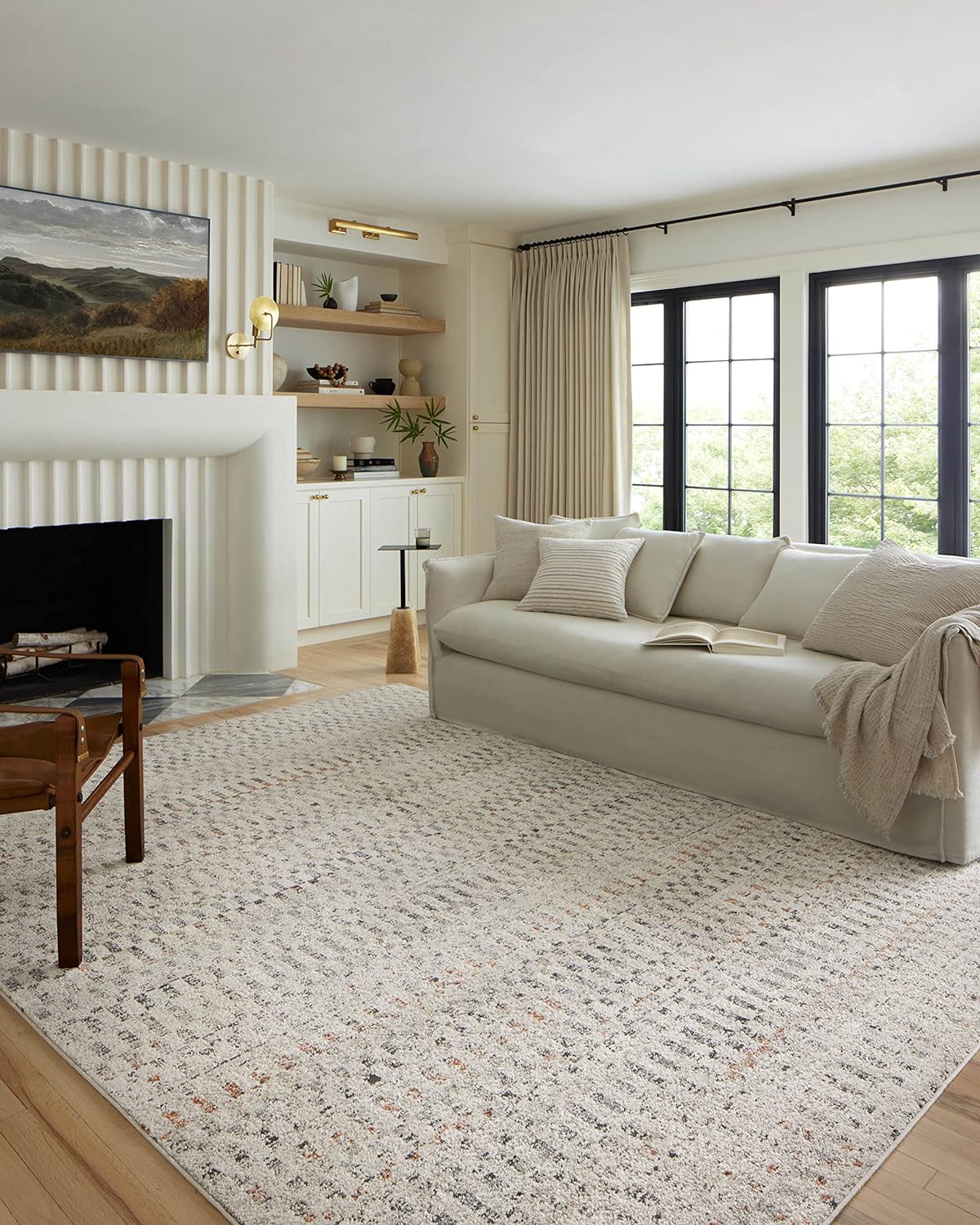 Loloi Kamala Collection KAM-04 Sky/Dove 5'-3" x 7'-9" Area Rug