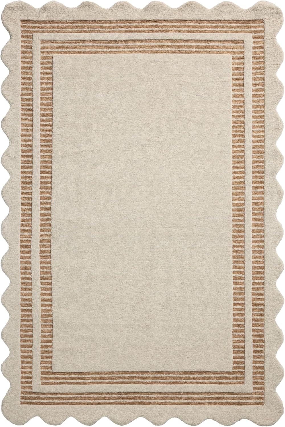 Loloi Chris Loves Julia Scottie Collection SCO-01 Ivory/Rust 5'-0" x 7'-6", .87" Pile Height, Area Rug