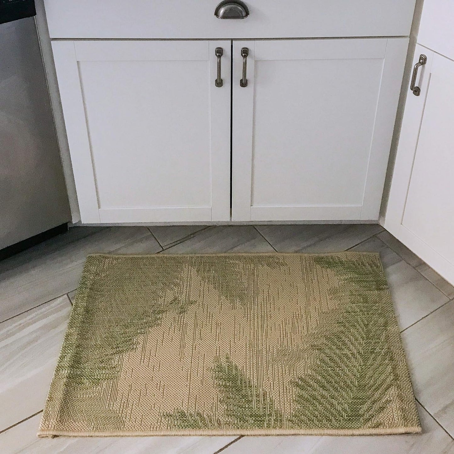 LR Home 5x7 Indoor/Outdoor Area Rug for Home Decor | Coastal Reef Carpet for Living Room, Bedroom, Playroom, Patio, Garden | Modern Farmhouse Rug | Blue/Gray