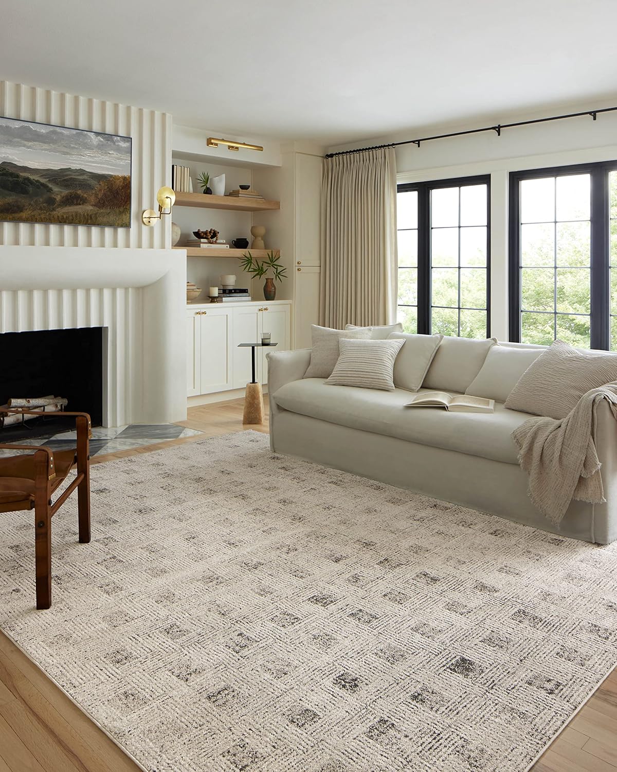 Loloi Kamala Collection KAM-04 Sky/Dove 5'-3" x 7'-9" Area Rug