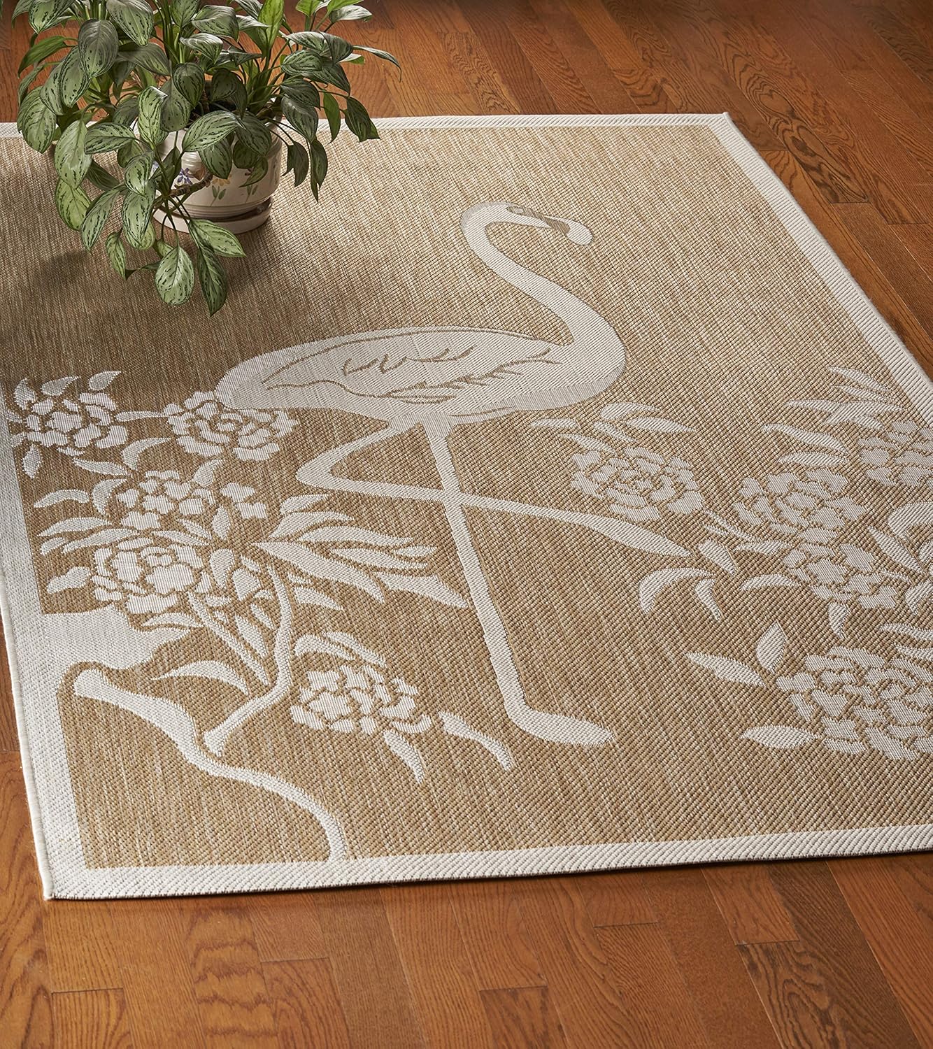 LR Home 5x7 Indoor/Outdoor Area Rug for Home Decor | Coastal Reef Carpet for Living Room, Bedroom, Playroom, Patio, Garden | Modern Farmhouse Rug | Blue/Gray