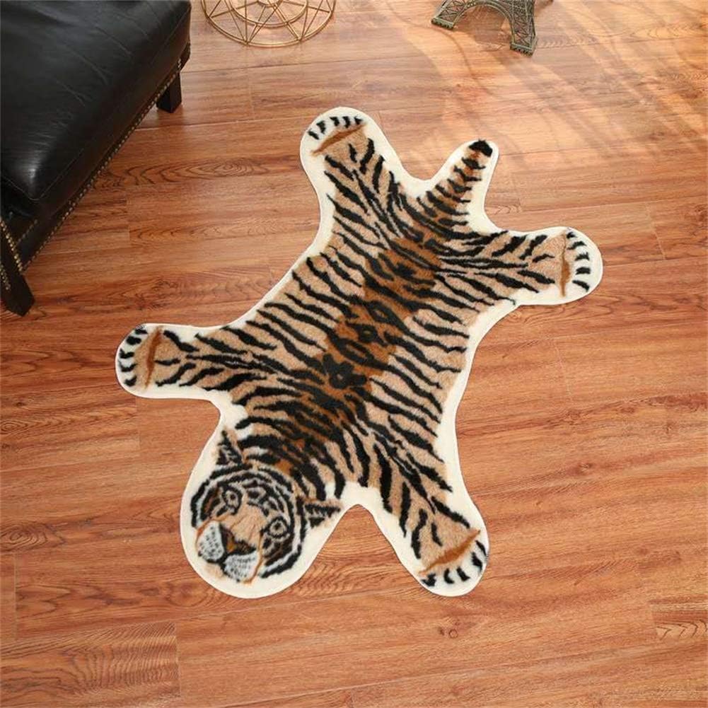 Leopard Print Rug, Faux Cowhide Cheetah Skin Rug Animal Printed Area Rug Carpet for Home Office, Livingroom, Bedroom