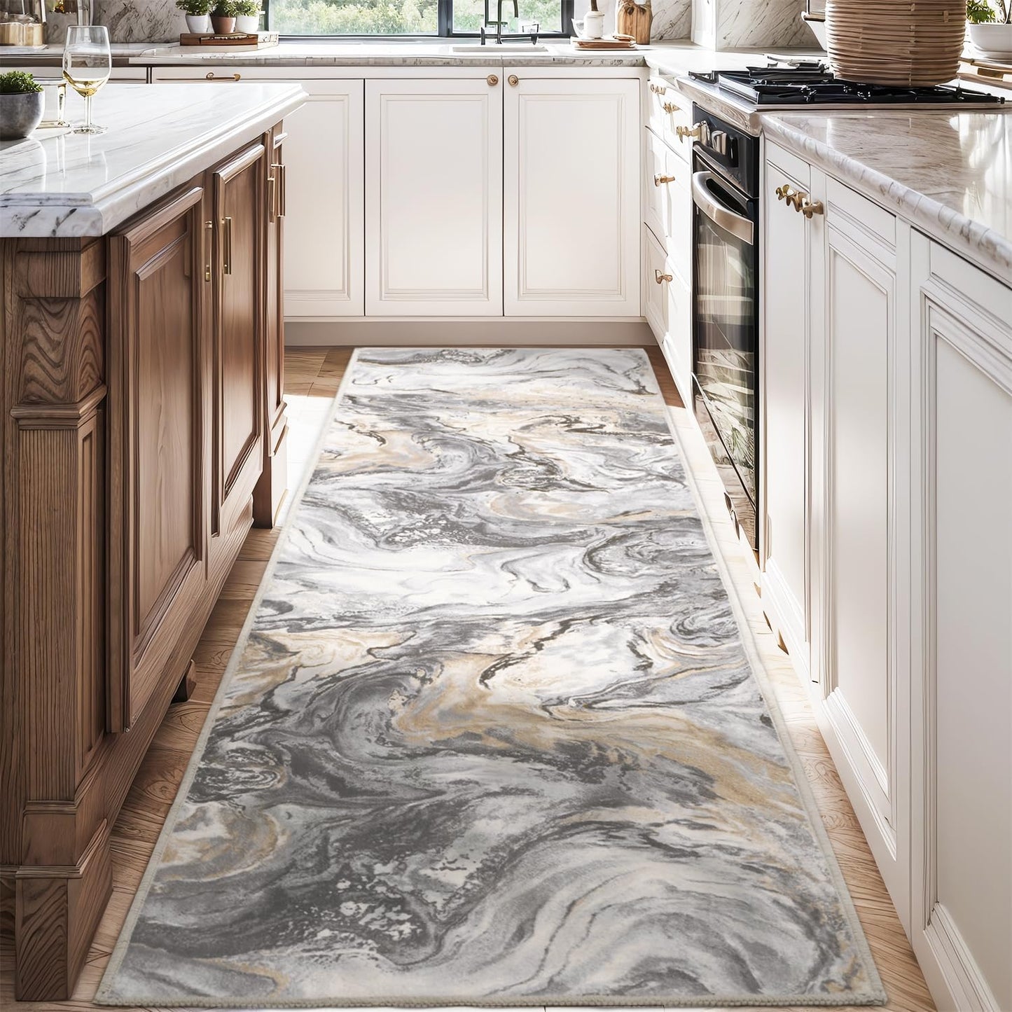 5x7 Area Rugs for Living Room, Modern Abstract Rug for Bedroom, Contemporary Machine Washable Rug, Large Stain Resistant Carpet for Dining Room Playroom Home Office, Pet & Kids Friendly