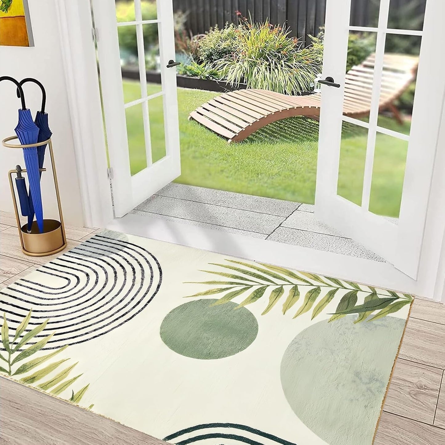 Leopard Rug 8x10 Large Living Room Area Rug Washable Non-Slip Leopard Print Bedroom Rug Modern Themed Indoor Carpet for Dining Room Foyer Apartment Den（8x10ft,Brown）