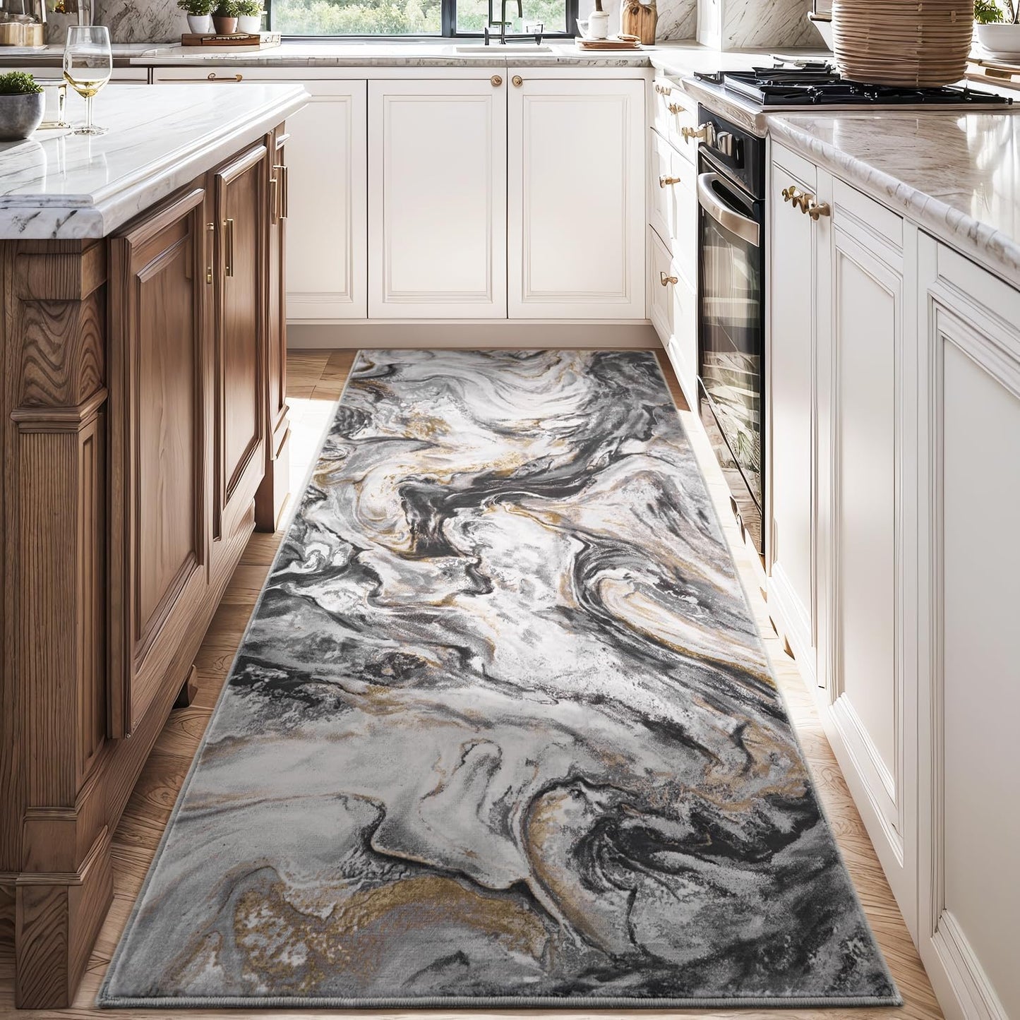 5x7 Area Rugs for Living Room, Modern Abstract Rug for Bedroom, Contemporary Machine Washable Rug, Large Stain Resistant Carpet for Dining Room Playroom Home Office, Pet & Kids Friendly