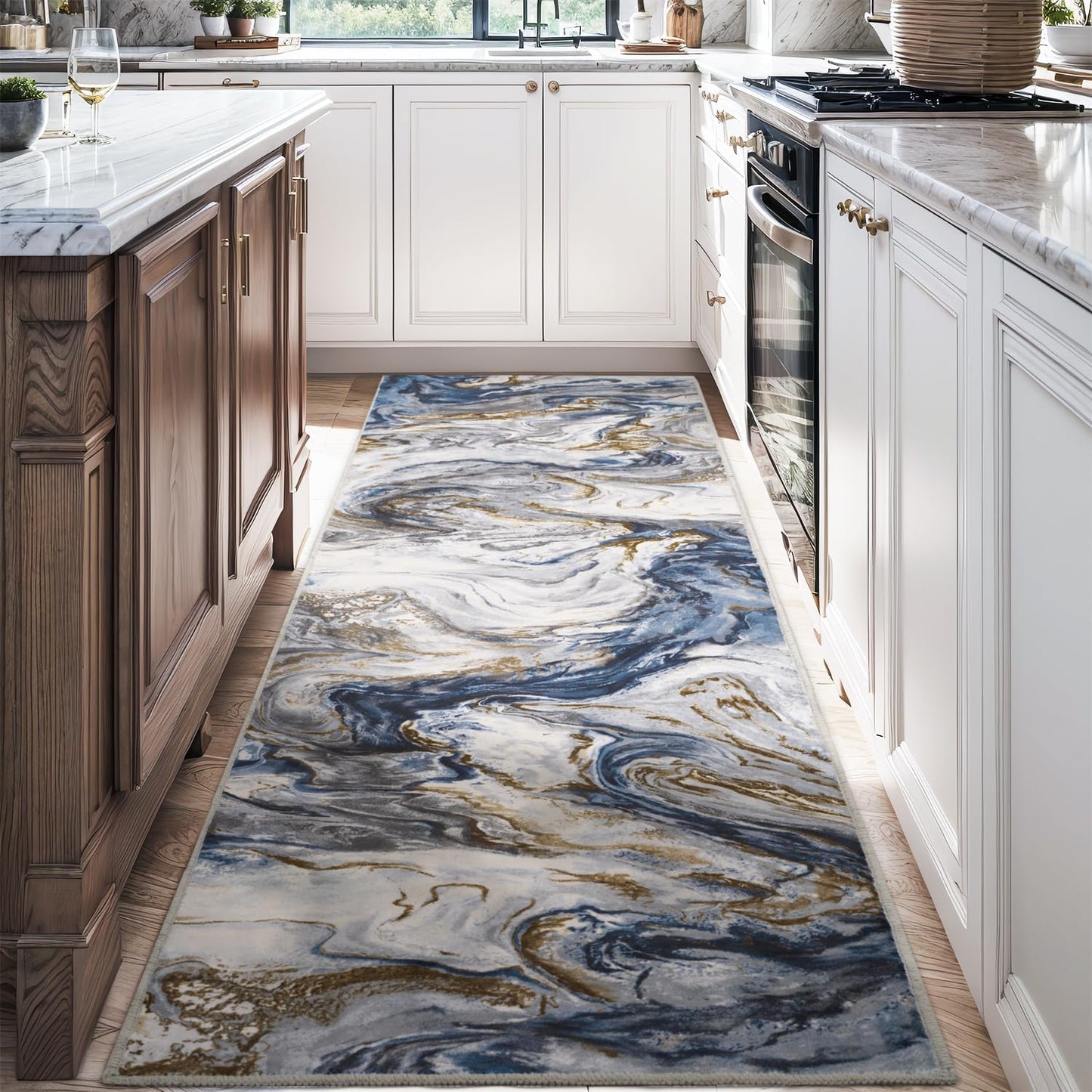 5x7 Area Rugs for Living Room, Modern Abstract Rug for Bedroom, Contemporary Machine Washable Rug, Large Stain Resistant Carpet for Dining Room Playroom Home Office, Pet & Kids Friendly