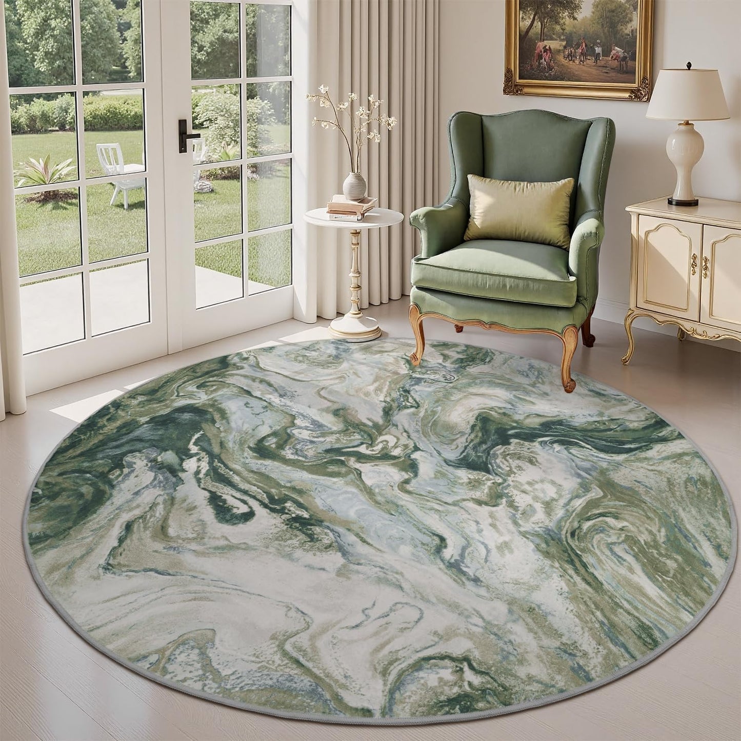 5x7 Area Rugs for Living Room, Modern Abstract Rug for Bedroom, Contemporary Machine Washable Rug, Large Stain Resistant Carpet for Dining Room Playroom Home Office, Pet & Kids Friendly