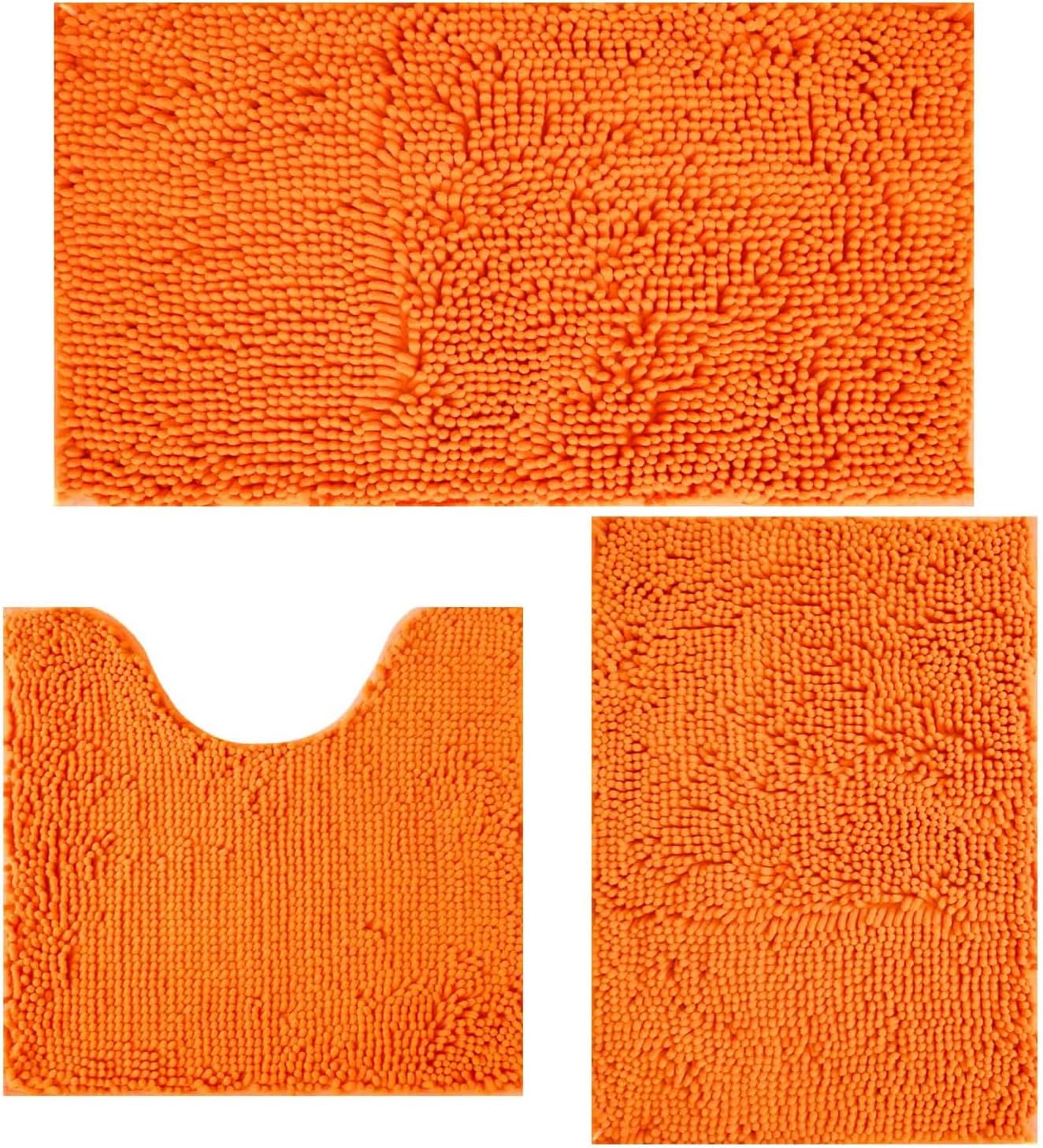 Bathroom Rugs Sets 3 Piece Non Slip,Bath Rugs with PVC Backing Bath Carpet,Bathroom Rug Washable,Absorbent,Plush Carpet Mats,Bath Mats for Bedroom, Kitchen,Tub,Home Decor (Royal)