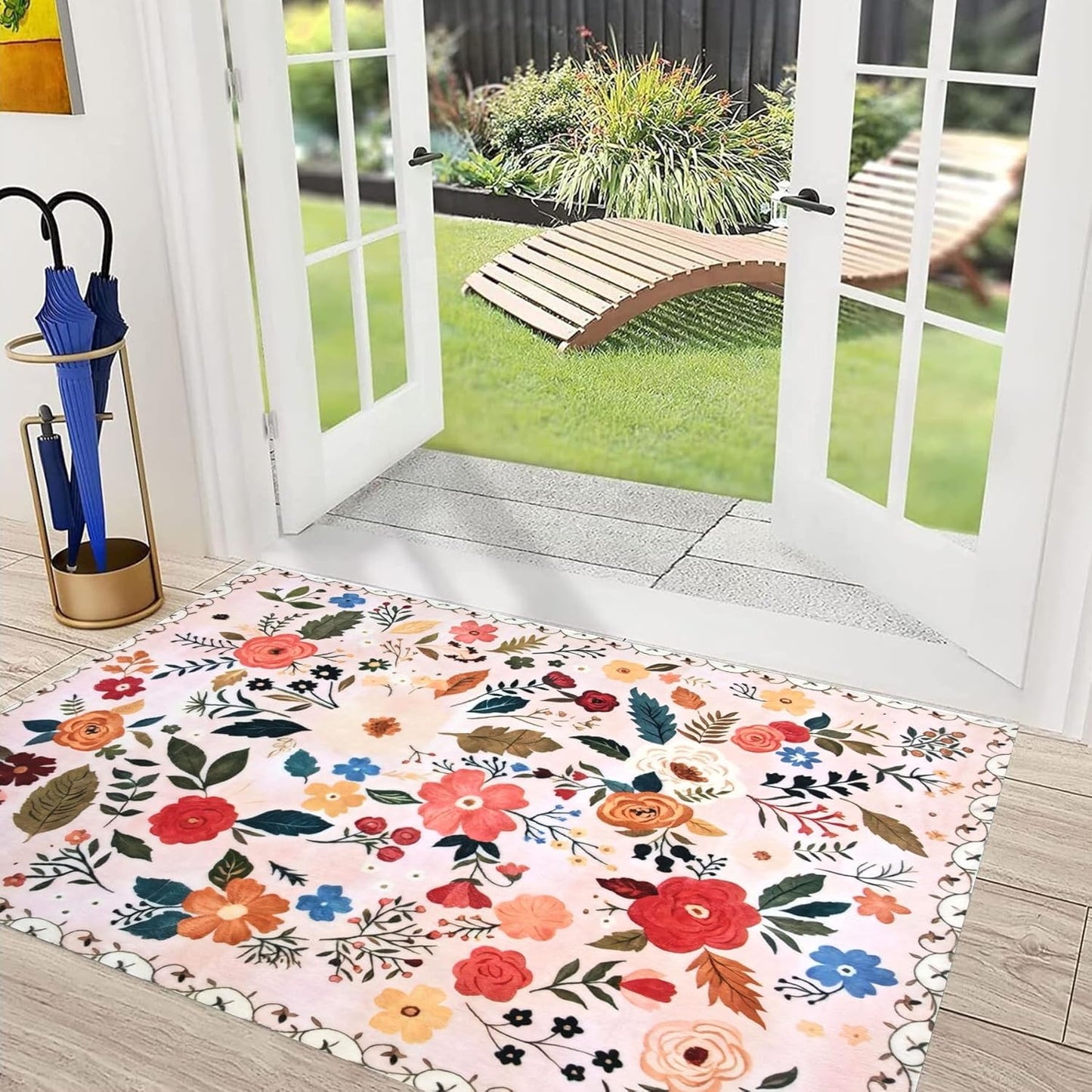 Leopard Rug 8x10 Large Living Room Area Rug Washable Non-Slip Leopard Print Bedroom Rug Modern Themed Indoor Carpet for Dining Room Foyer Apartment Den（8x10ft,Brown）