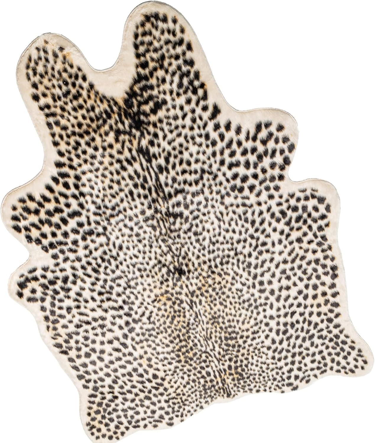 Leopard Print Rug, Faux Cowhide Cheetah Skin Rug Animal Printed Area Rug Carpet for Home Office, Livingroom, Bedroom