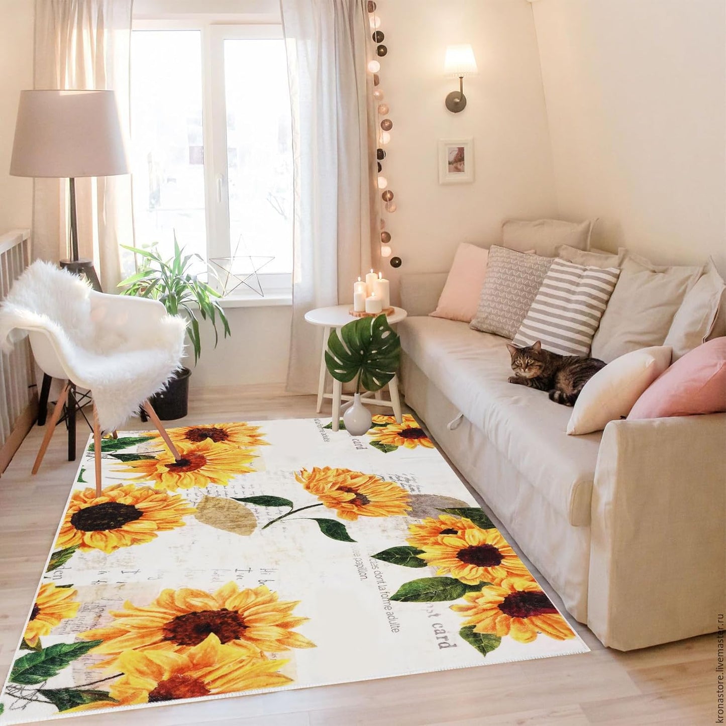 Leopard Rug 8x10 Large Living Room Area Rug Washable Non-Slip Leopard Print Bedroom Rug Modern Themed Indoor Carpet for Dining Room Foyer Apartment Den（8x10ft,Brown）