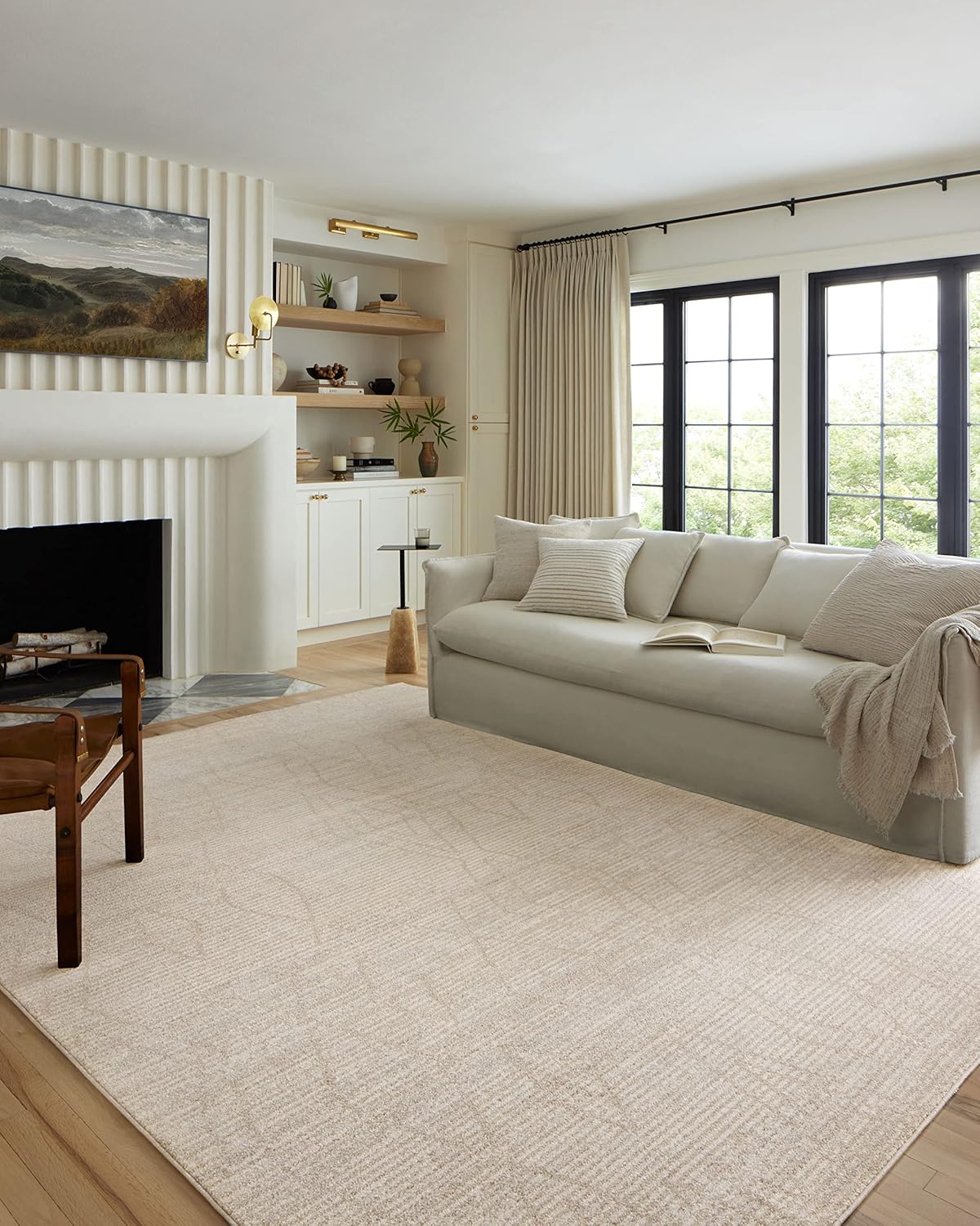 Loloi Kamala Collection KAM-04 Sky/Dove 5'-3" x 7'-9" Area Rug