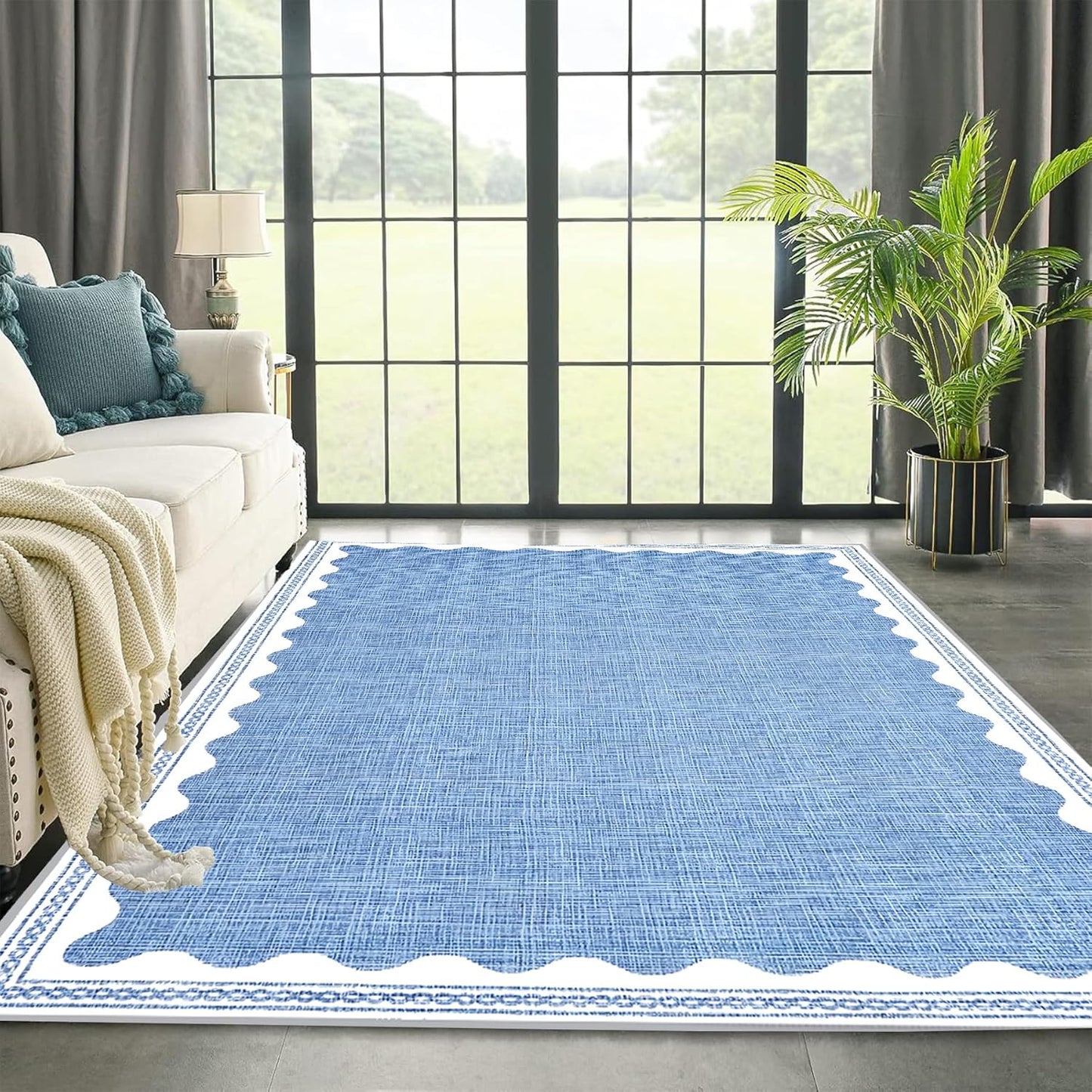 Leopard Rug 8x10 Large Living Room Area Rug Washable Non-Slip Leopard Print Bedroom Rug Modern Themed Indoor Carpet for Dining Room Foyer Apartment Den（8x10ft,Brown）