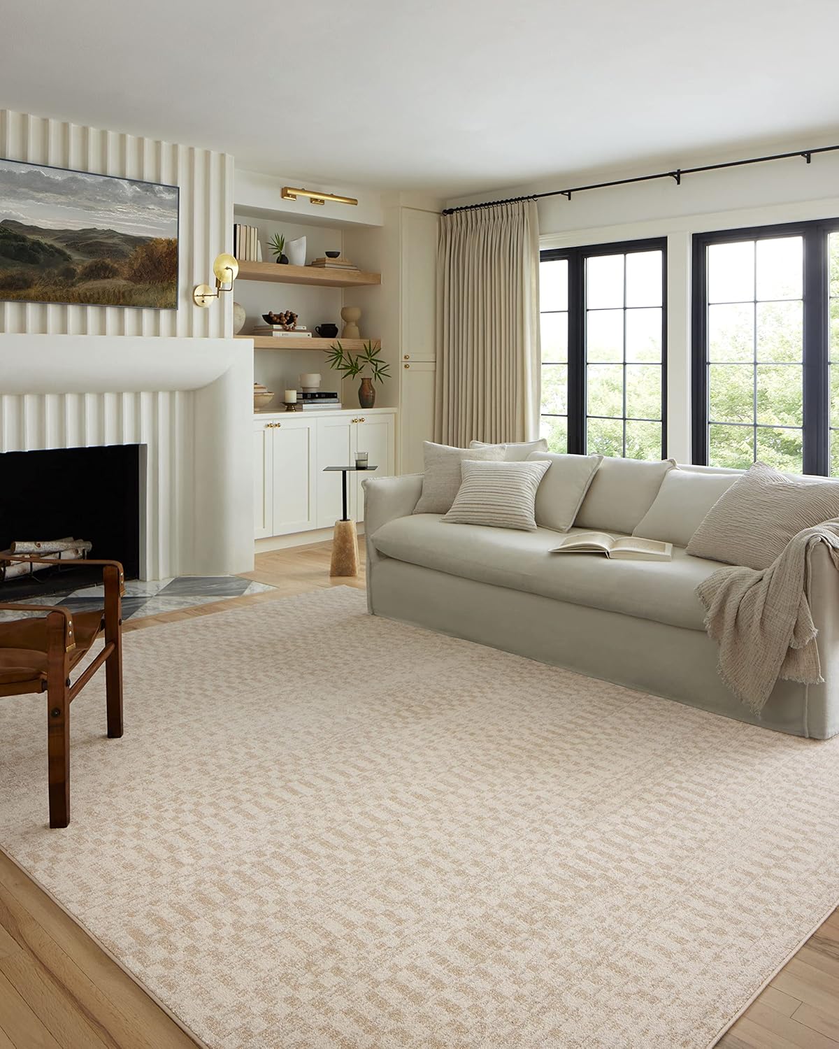 Loloi Kamala Collection KAM-04 Sky/Dove 5'-3" x 7'-9" Area Rug