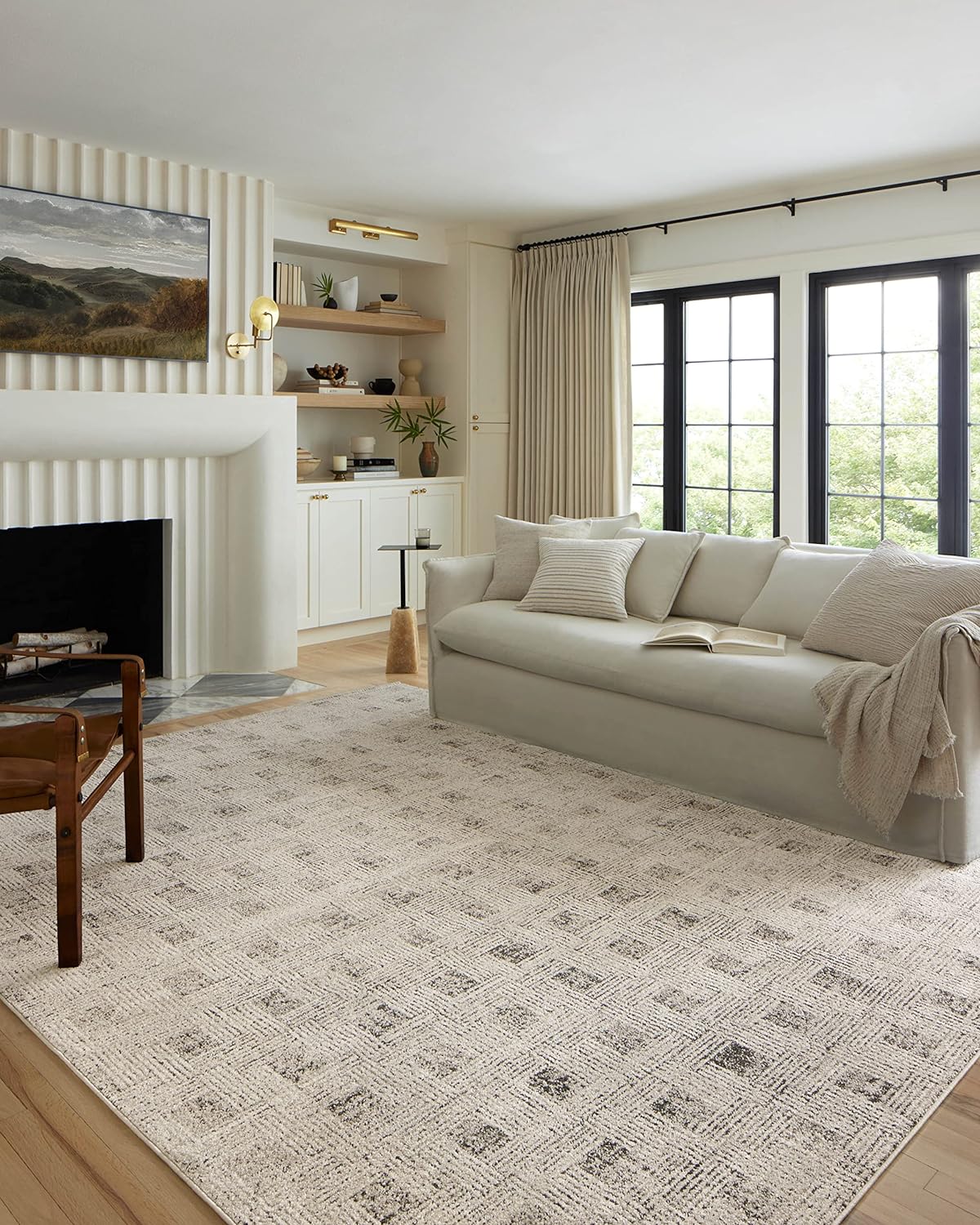 Loloi Kamala Collection KAM-04 Sky/Dove 5'-3" x 7'-9" Area Rug