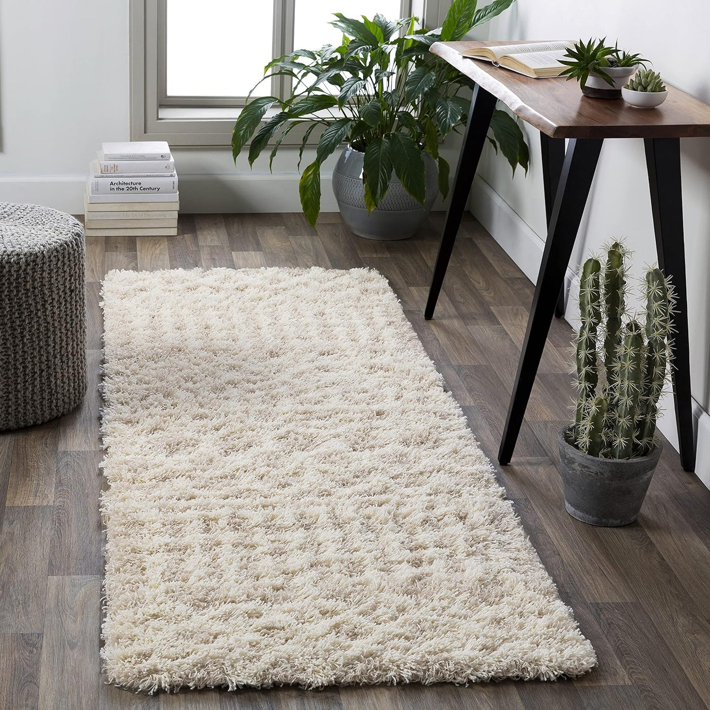 Livabliss Hapsburg Moroccan Shag Area Rug, 6'7" x 9'6", Beige